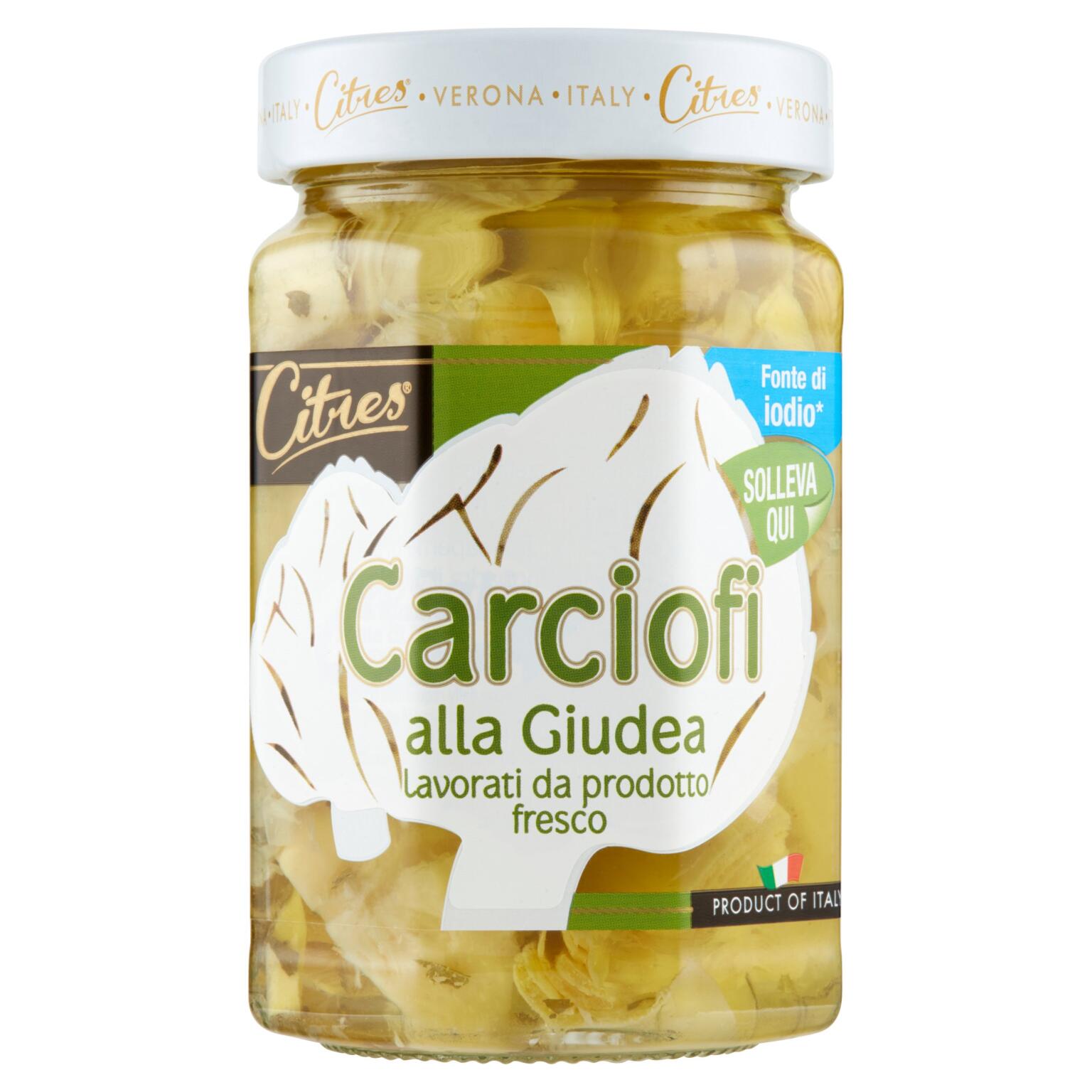 Carciofi giudea in olio di semi di girasole 290g  Citres