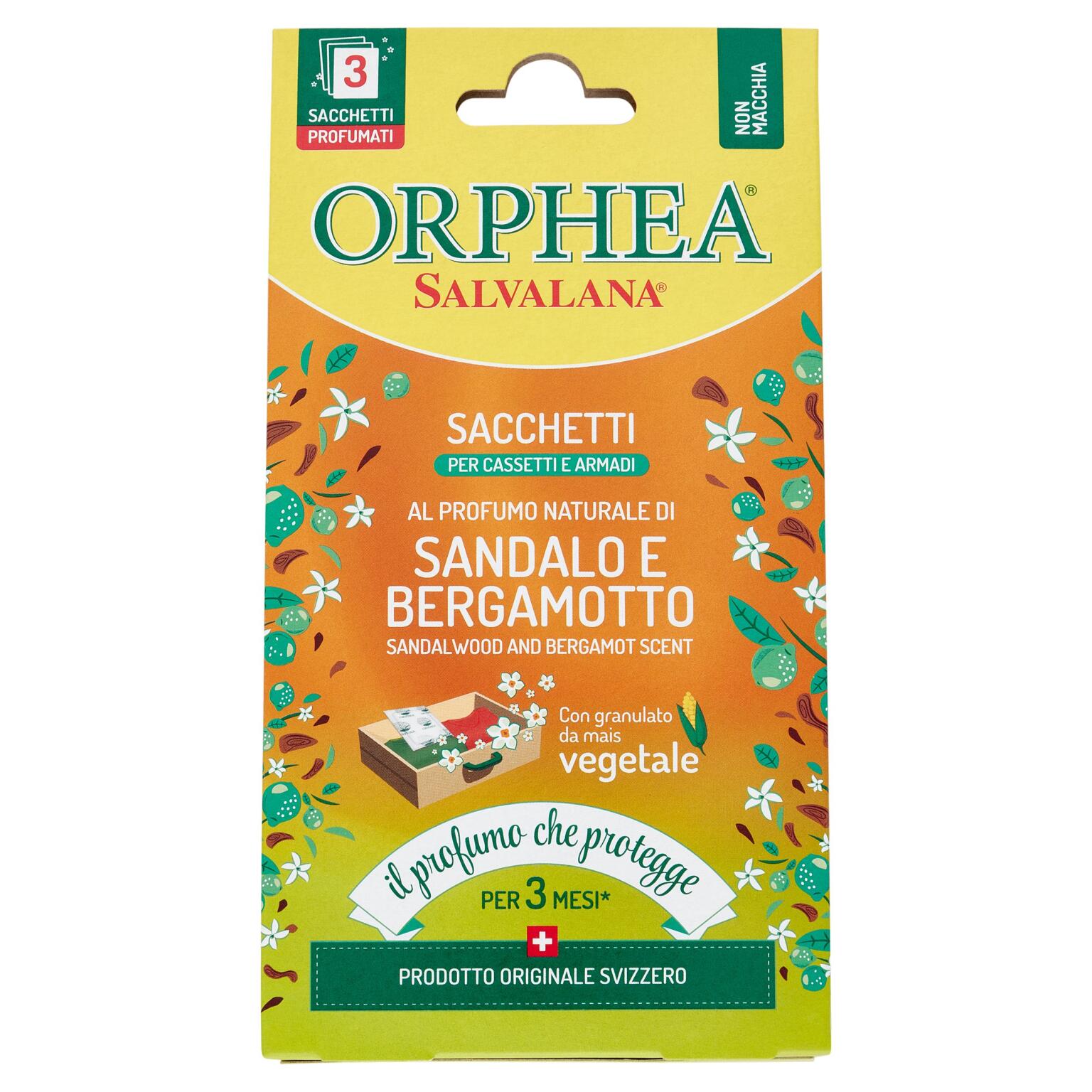 Orphea sacchetti sandalo 3+1