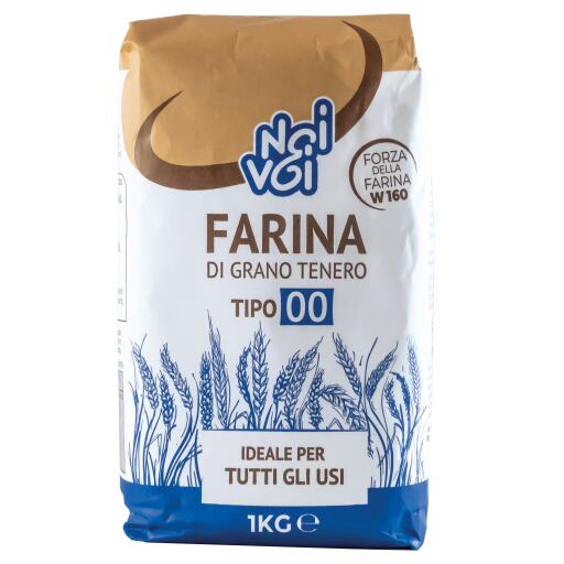 Farina di grano tenero tipo "00" da 1kg Noi&Voi