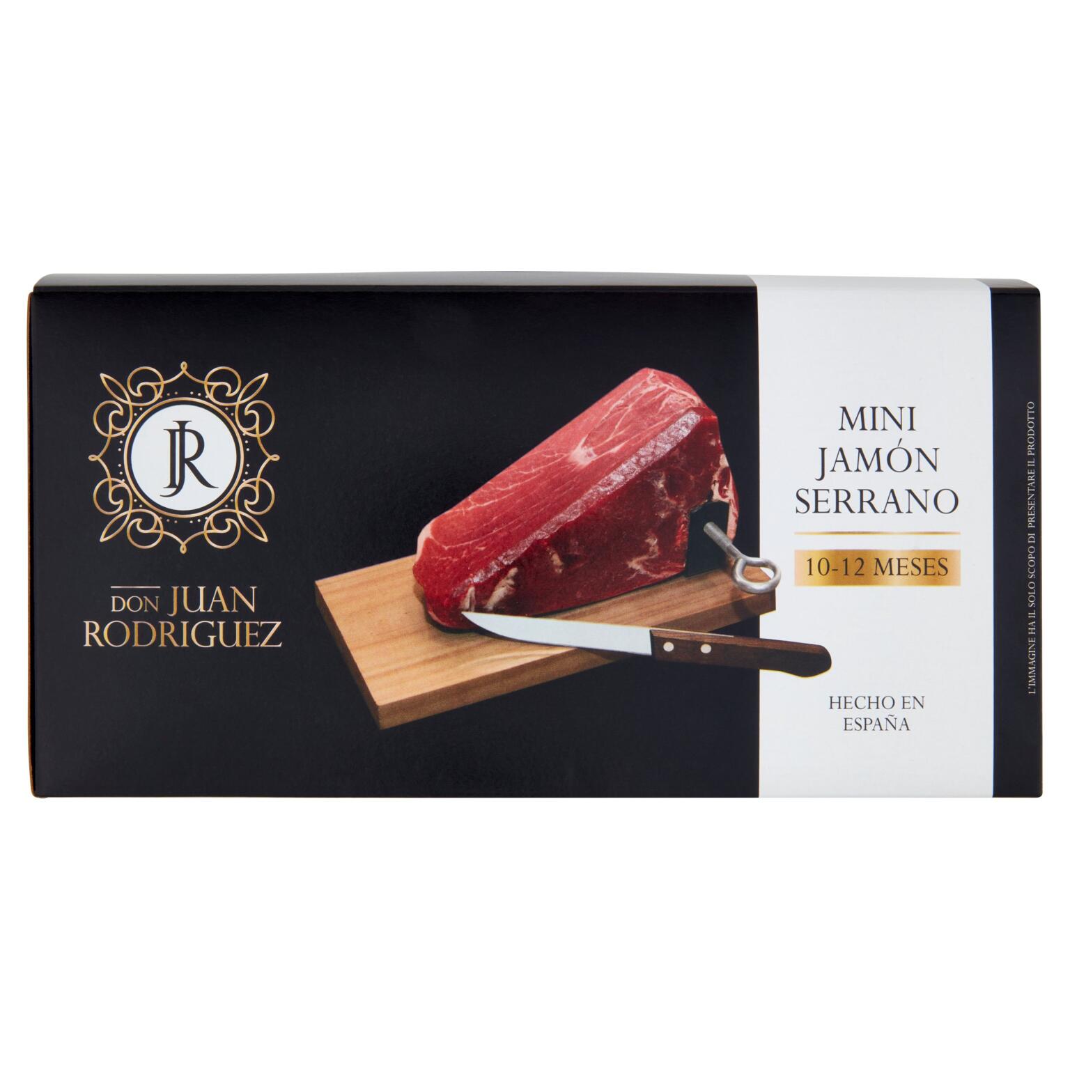 Mini Jamon serrano peso 1kg stagionatura 10/12 mesi confezione regalo con morsa a coltello
