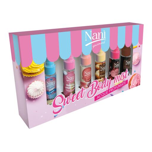 Gift 6 Acque Profumate Dolci per il corpo da 20ml Nanì