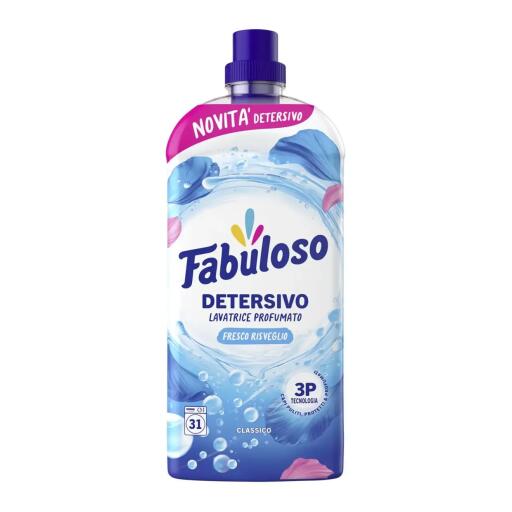 Detersivo liquido per lavatrice Fresco Mattino da 1,25lt Fabuloso