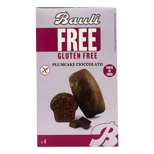 Plumcake cioccolato senza glutine 4 pezzi 132g Bauli