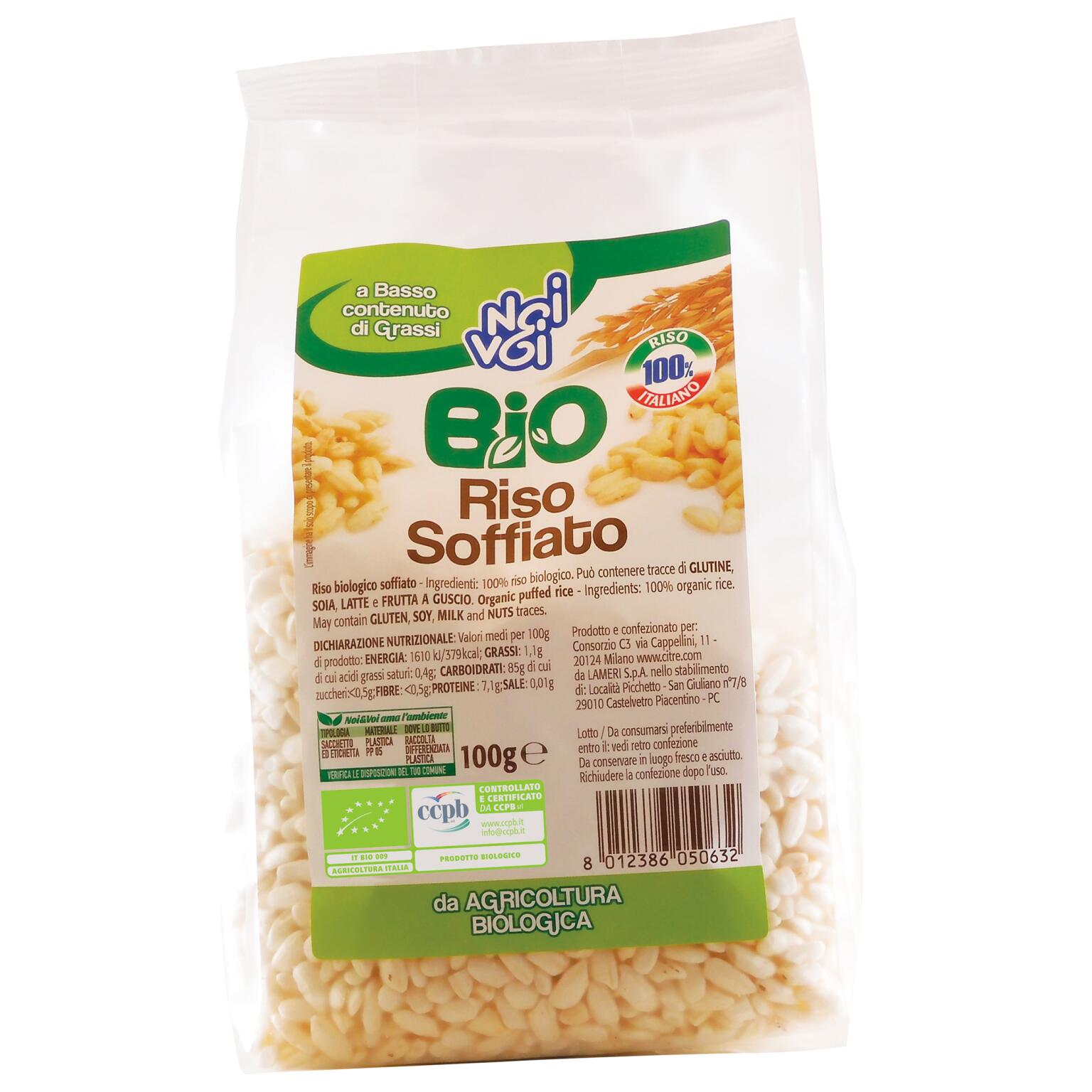 Riso soffiato BIO 100g Noi&Voi