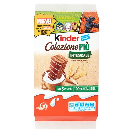 Kinder colazione più con farina integrale 10 pezzi 290g