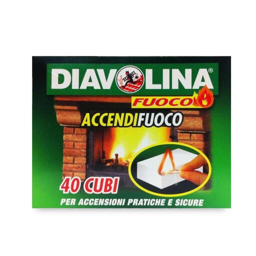 Diavolina accendifuoco 40 cubi