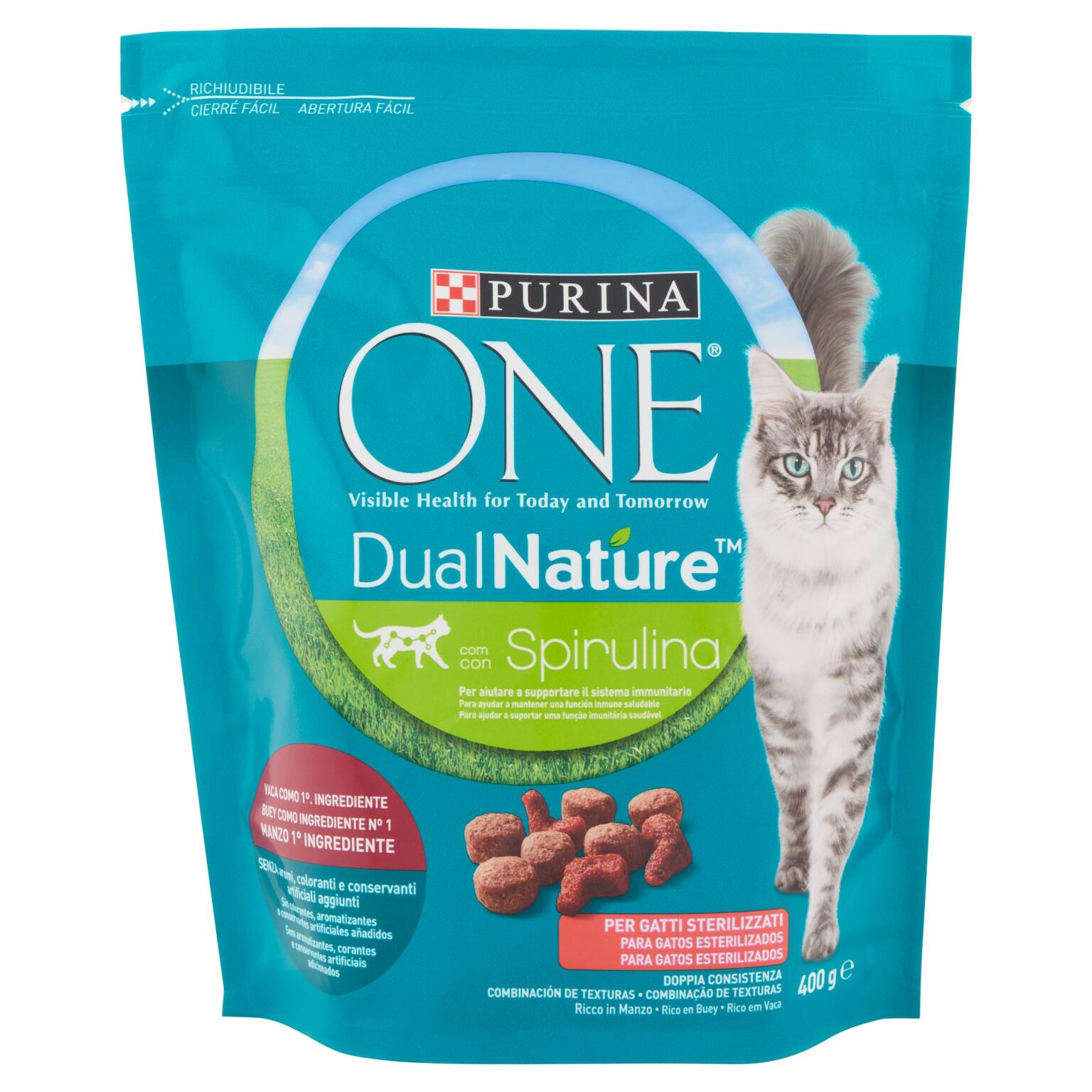 Crocchette dualnature sterilizzati manzo 400g Purina One