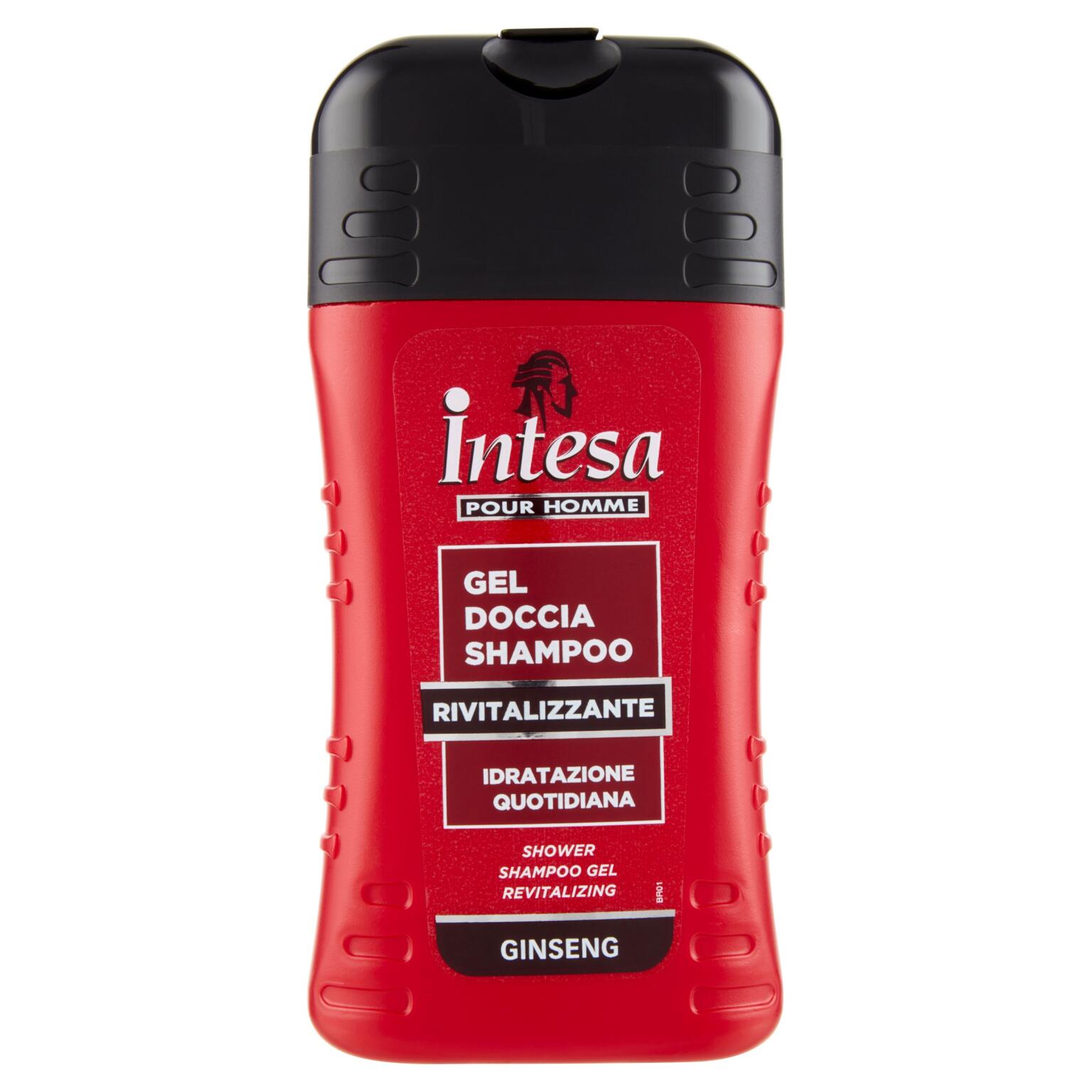 Gel doccia shampoo rivitalizzante ginseng 250ml Intesa