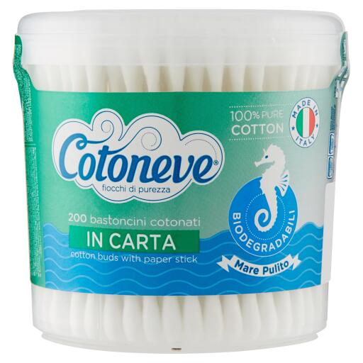 Puliorecchie cotoneve 200pz Sisma