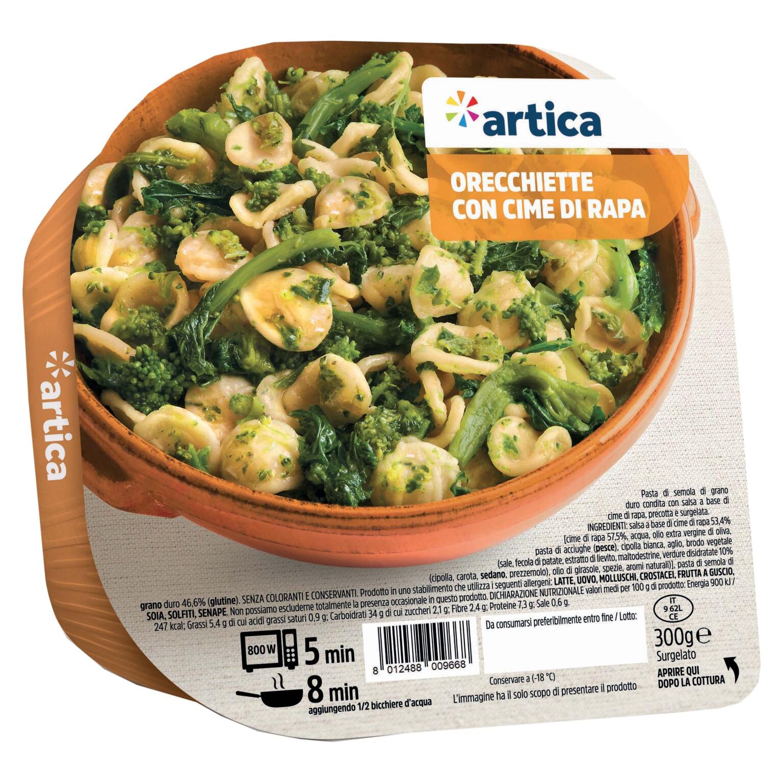 Orecchiette con cime di rapa 300g Artica