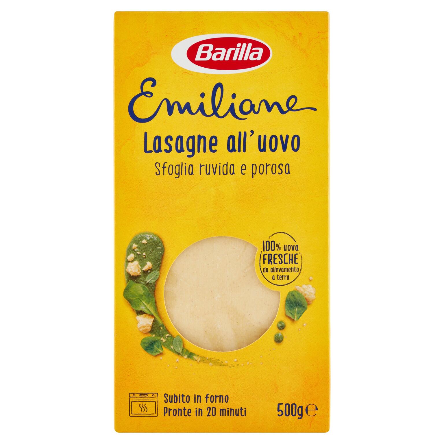 Lasagne all'uovo Emiliane 500g Barilla