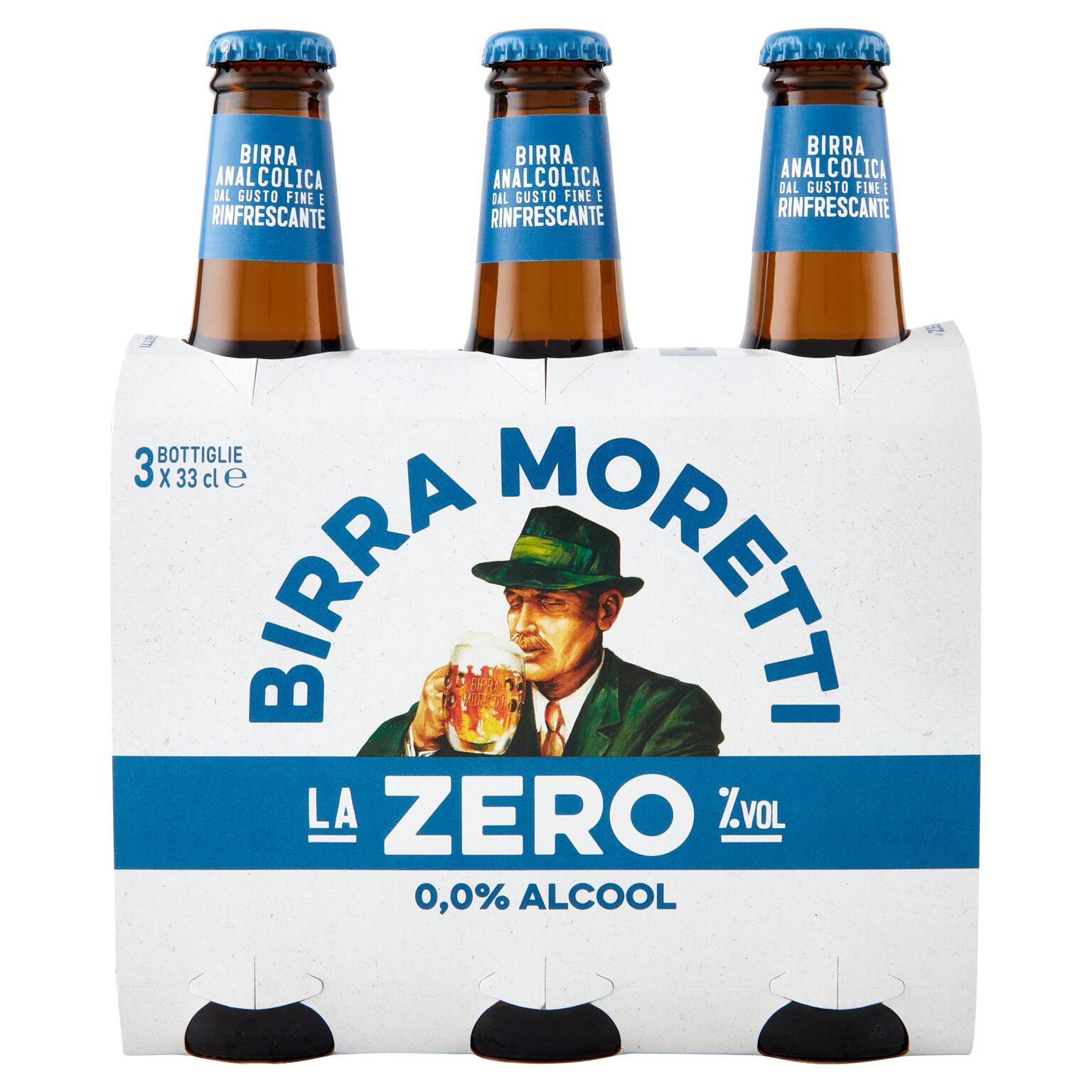 Birra Moretti Zero 3x33cl