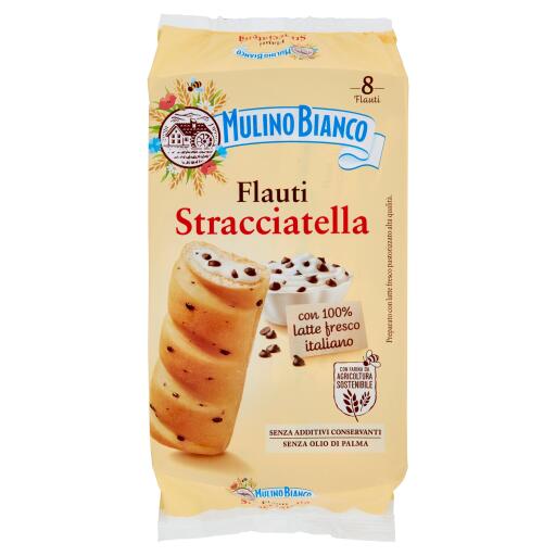 Flauti stracciatella 8 pezzi 280g Mulino Bianco