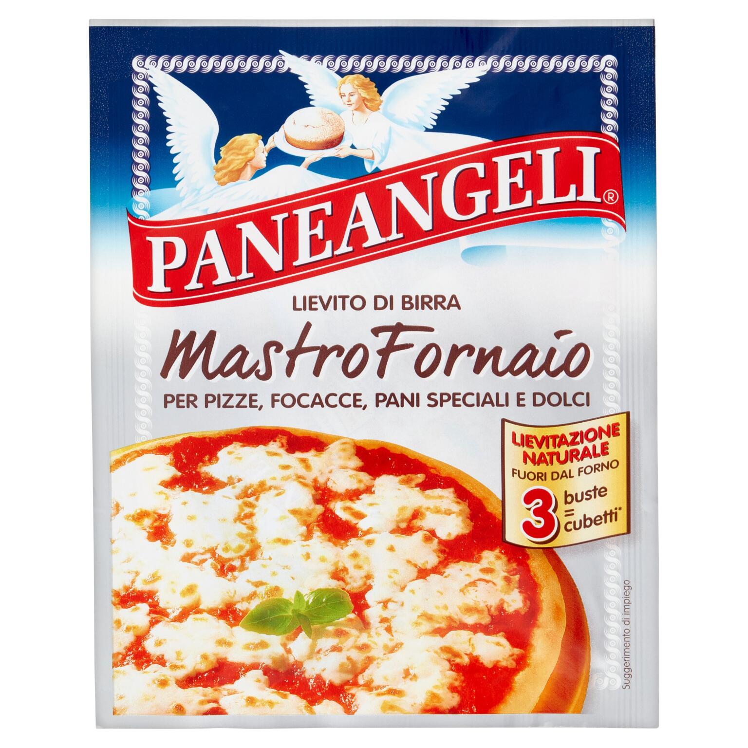 Lievito Mastro Fornaio per pizze,focacce,pani speciali e dolci 3 buste 21g Paneangeli