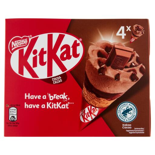 Kit Kat Cono al Cacao x 4 254g