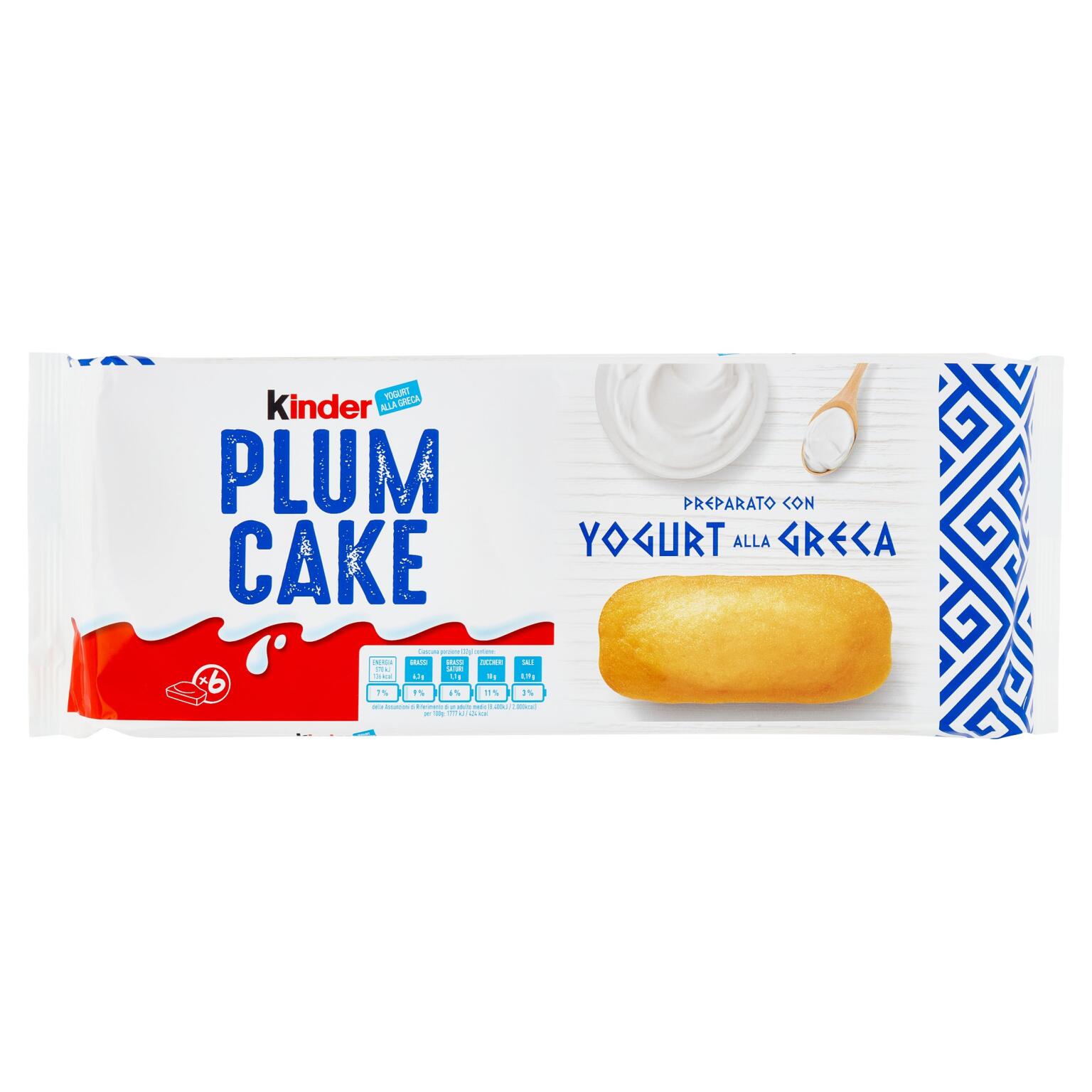 Plumcake con yogurt alla greca 192g Kinder