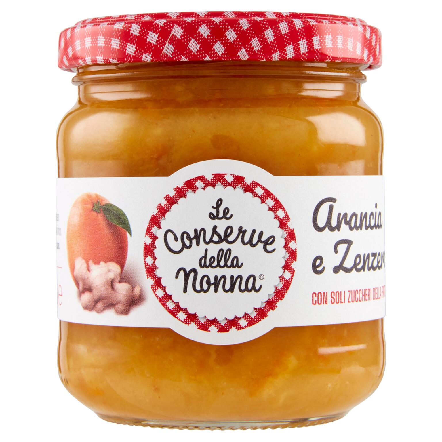 Composta di Arancia e Zenzero senza zuccheri aggiunti 210g Le Conserve della Nonna