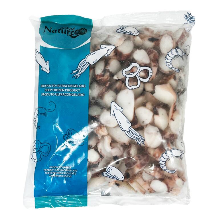 Tentacoli di Totano gigante del Pacifico cotto e tagliato 800g Seafood Nature