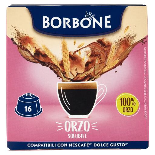 Capsule Orzo compatibili Dolce Gusto pezzi 16 Caffe'Borbone