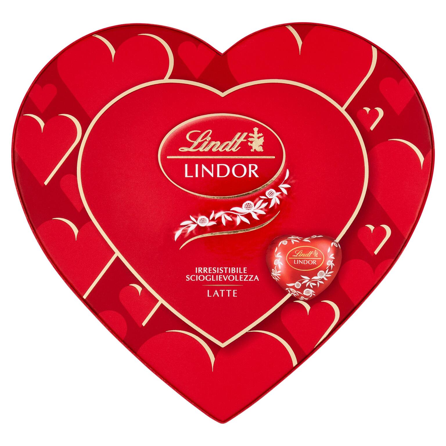 Scatola Cuori San Valentino al latte 96g Lindor