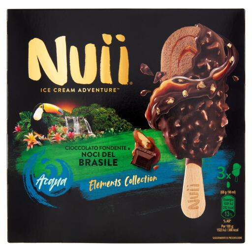 3 Nuii cioccolato fondente e noci del brasile da 207g