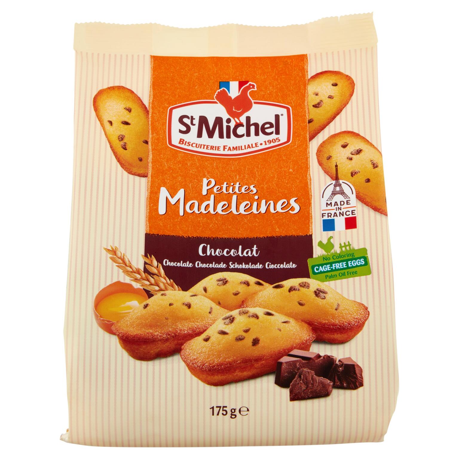 Madeleines gocce cioccolato 175g St Michel