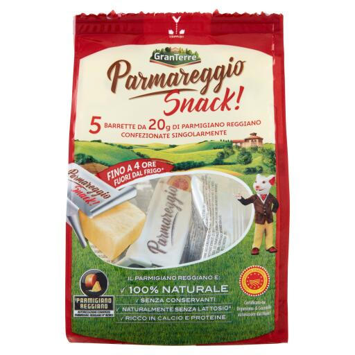 Parmigiano Reggiano snack Dop 20gx5 Parmareggio