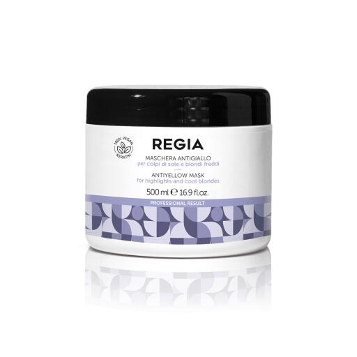 Maschera antigiallo per colpi di sole biondi freddi da 500ml Regia