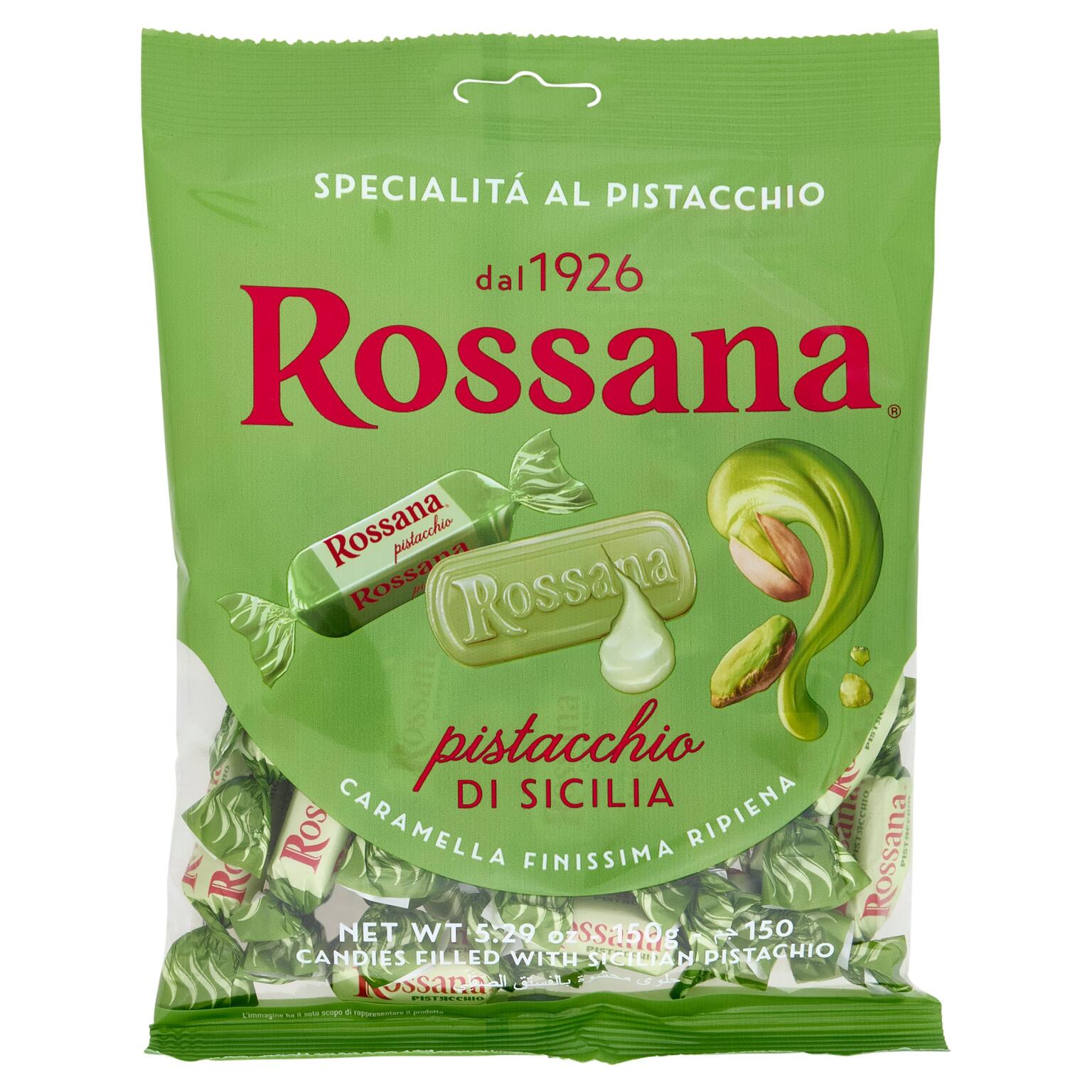 Caramella Rossana pistacchio 150g Fida