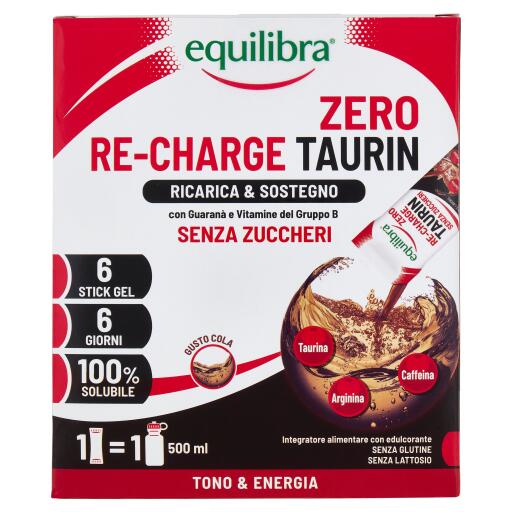 Re-Charge Taurin 6 Stick 180ml Equilibra