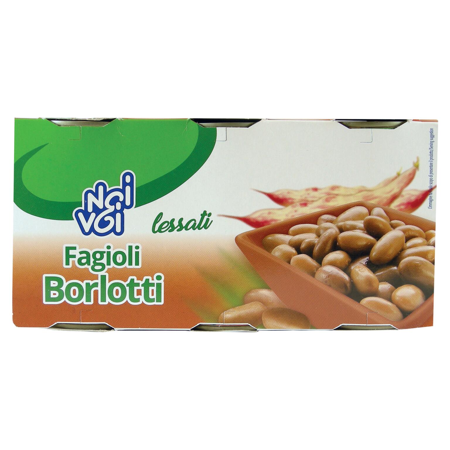 Fagioli borlotti 3x400g Noi&voi
