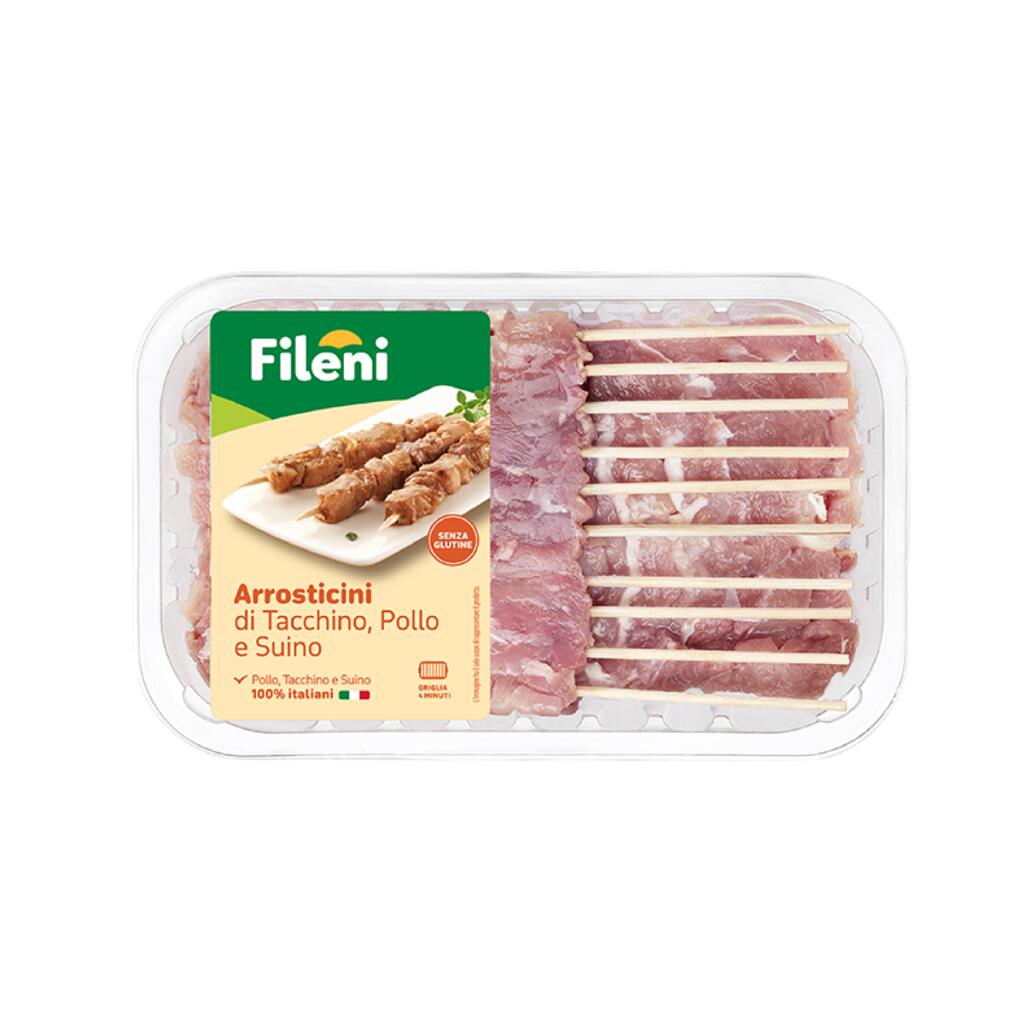Arrosticini di tacchino,pollo e suino 340g