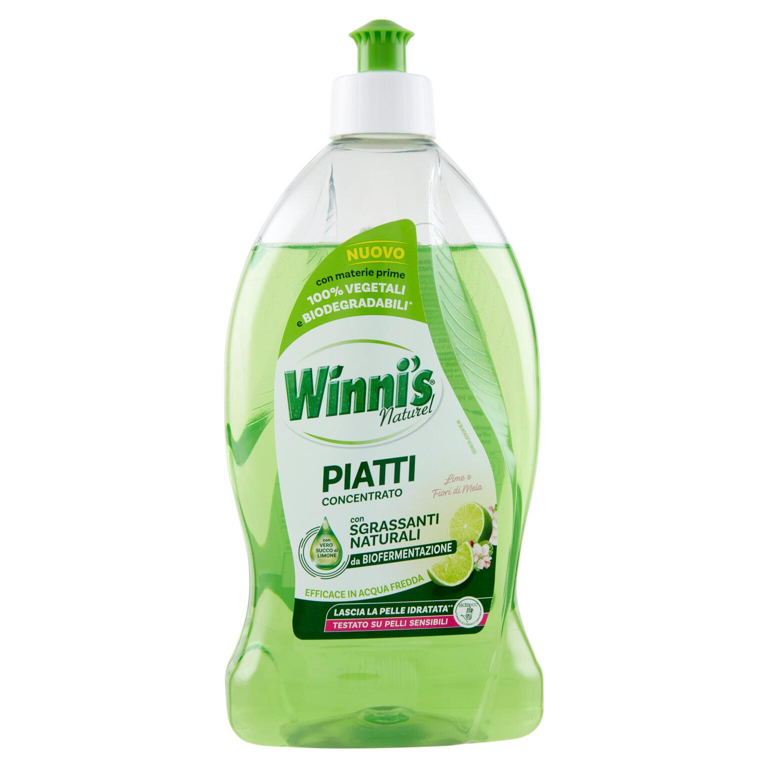 Detersivo piatti concentrato Lim/mela 480ml Winni's