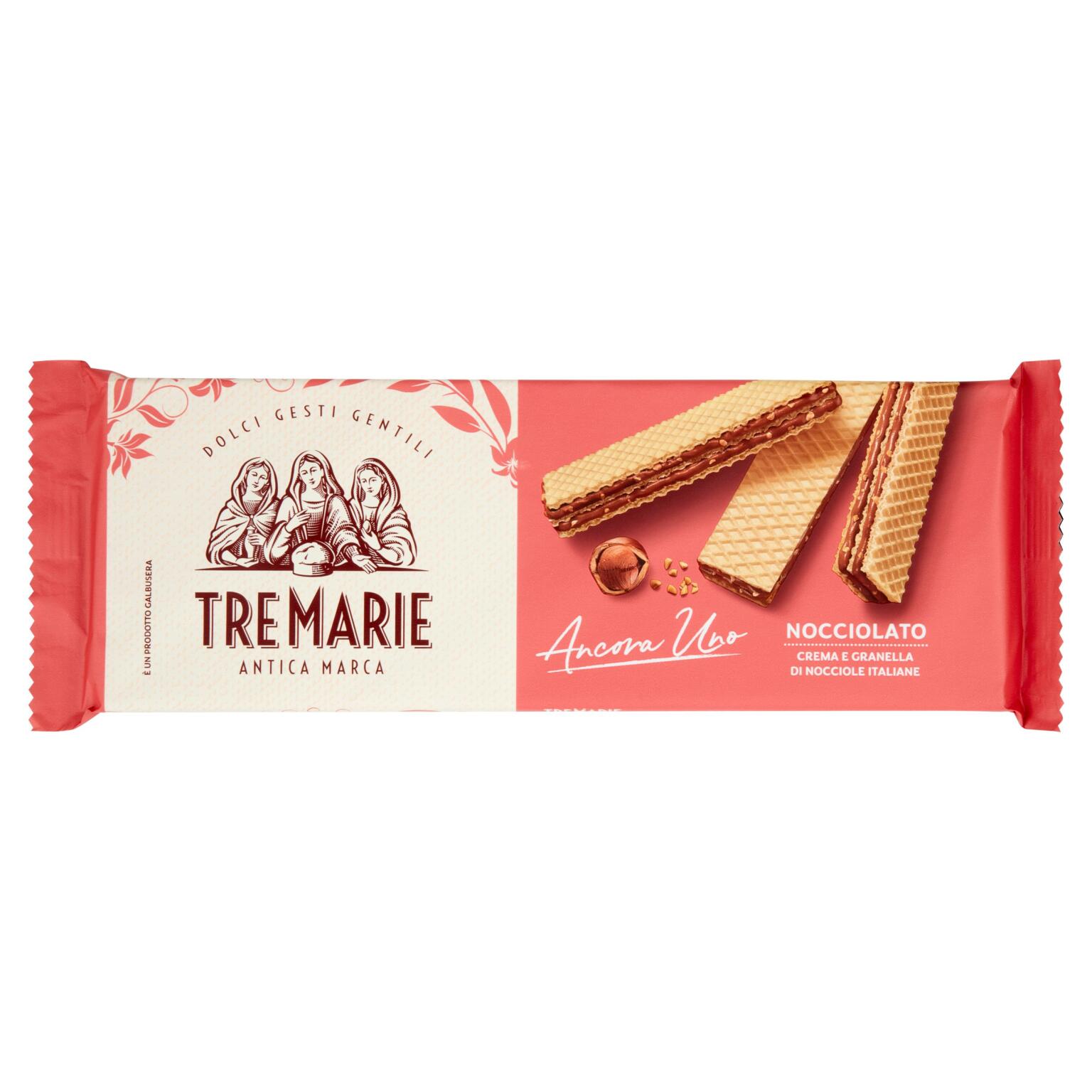 Wafer ancora uno nocciolato 140g Tre Marie