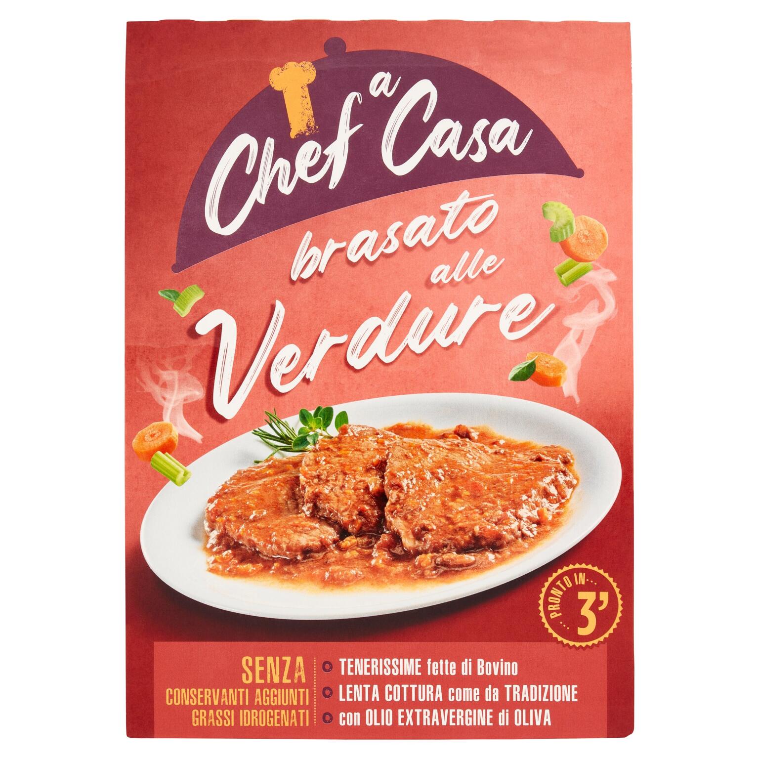 Brasato alle verdure 250g Lo Chef a Casa
