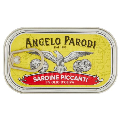 Sardine in olio di oliva piccanti 120g Angelo Parodi