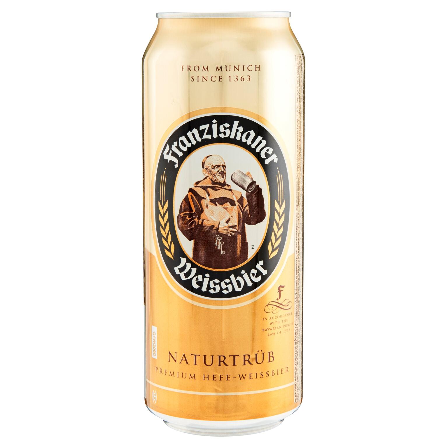 Birra Franziskaner Hell lattina 50cl Anheuser