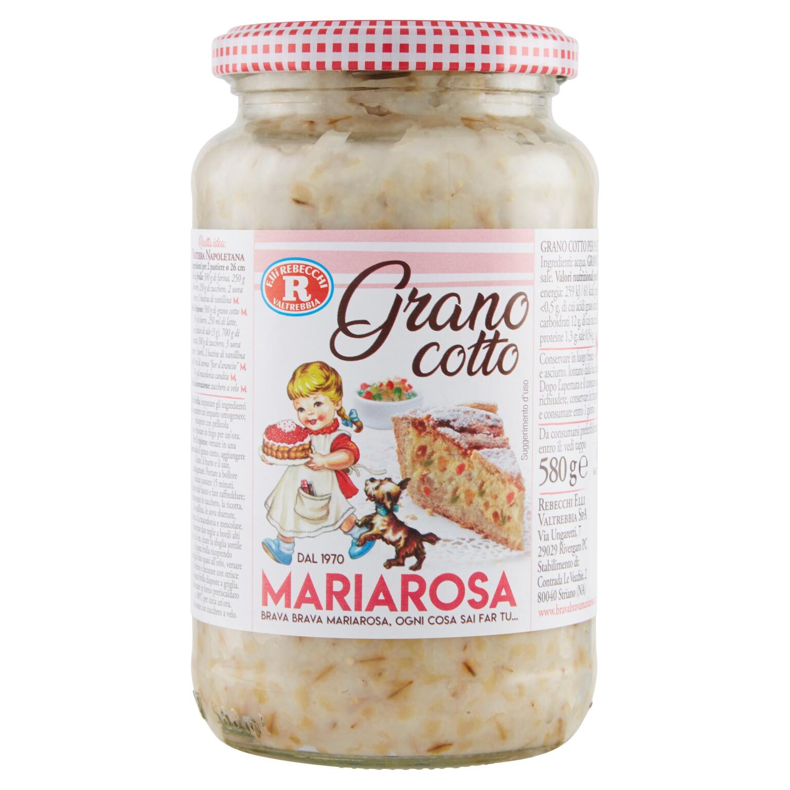 Grano cotto per pastiera napoletana 580g Rebecchi
