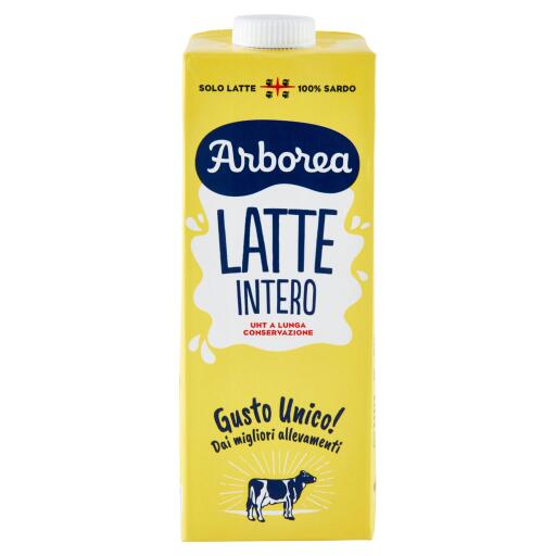 Latte intero UHT 1L Arborea Brick