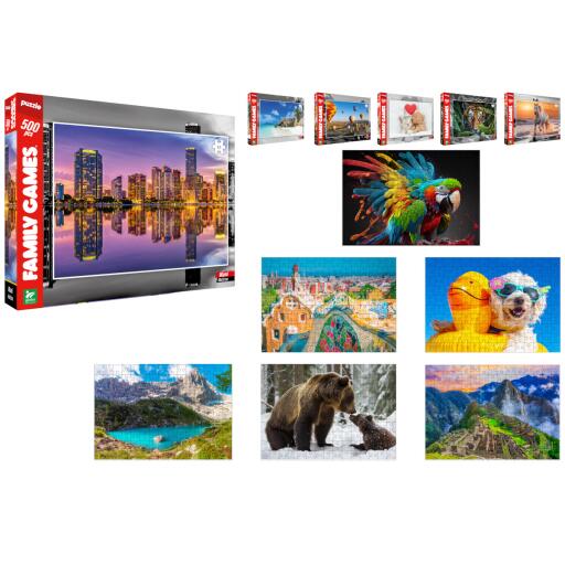 Puzzle da 500pz assortito 33cmx48