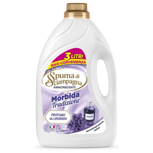 Ammorbidente diluito 46lavaggi 3l Lavanda Spuma di Sciampagna