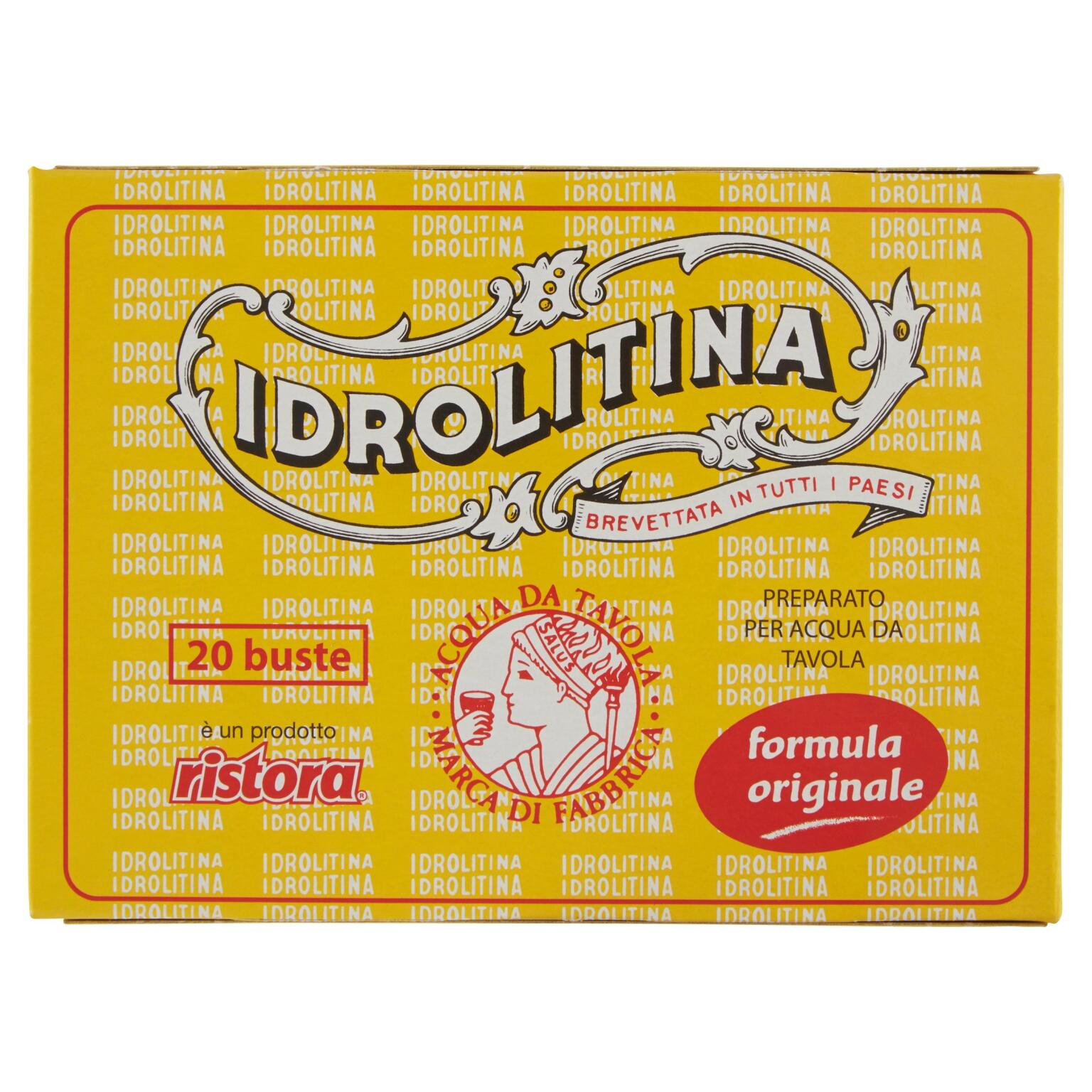 Preparato per acqua da tavola 20 buste idrolitina 200g Ristora