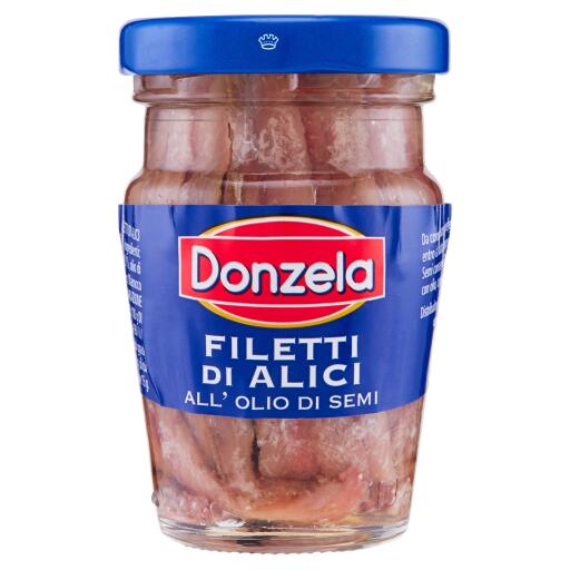 Filetto di alici olio di semi 80g Donzela