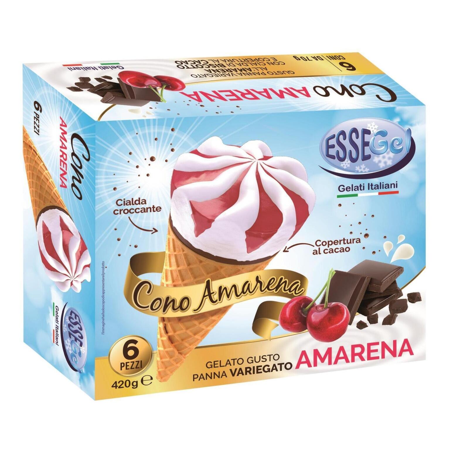 6 Cono Amarena 420g