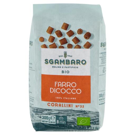 Corallini al farro Bio di grano Dicoccum 300g Sgambaro