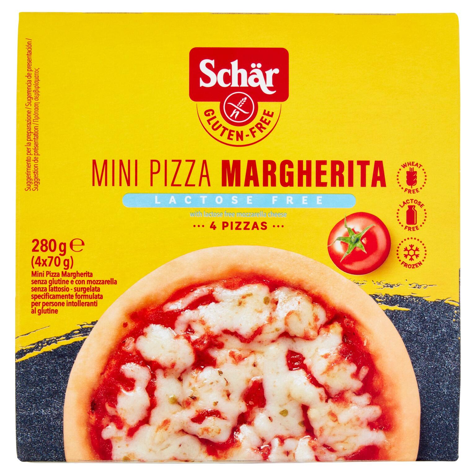 Mini Pizza Senza Lattosio e senza Glutine 4x70g   Dr schar