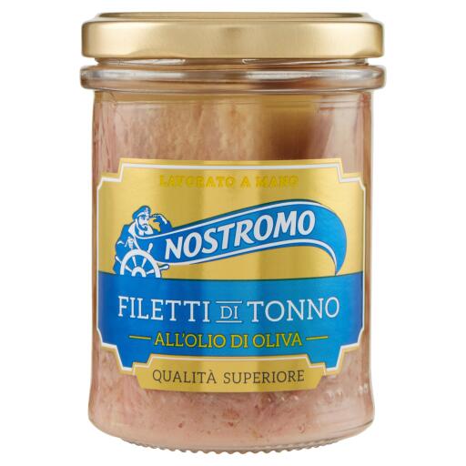 Filetti di Tonno all'Olio di Oliva 180g Vetro Nostromo
