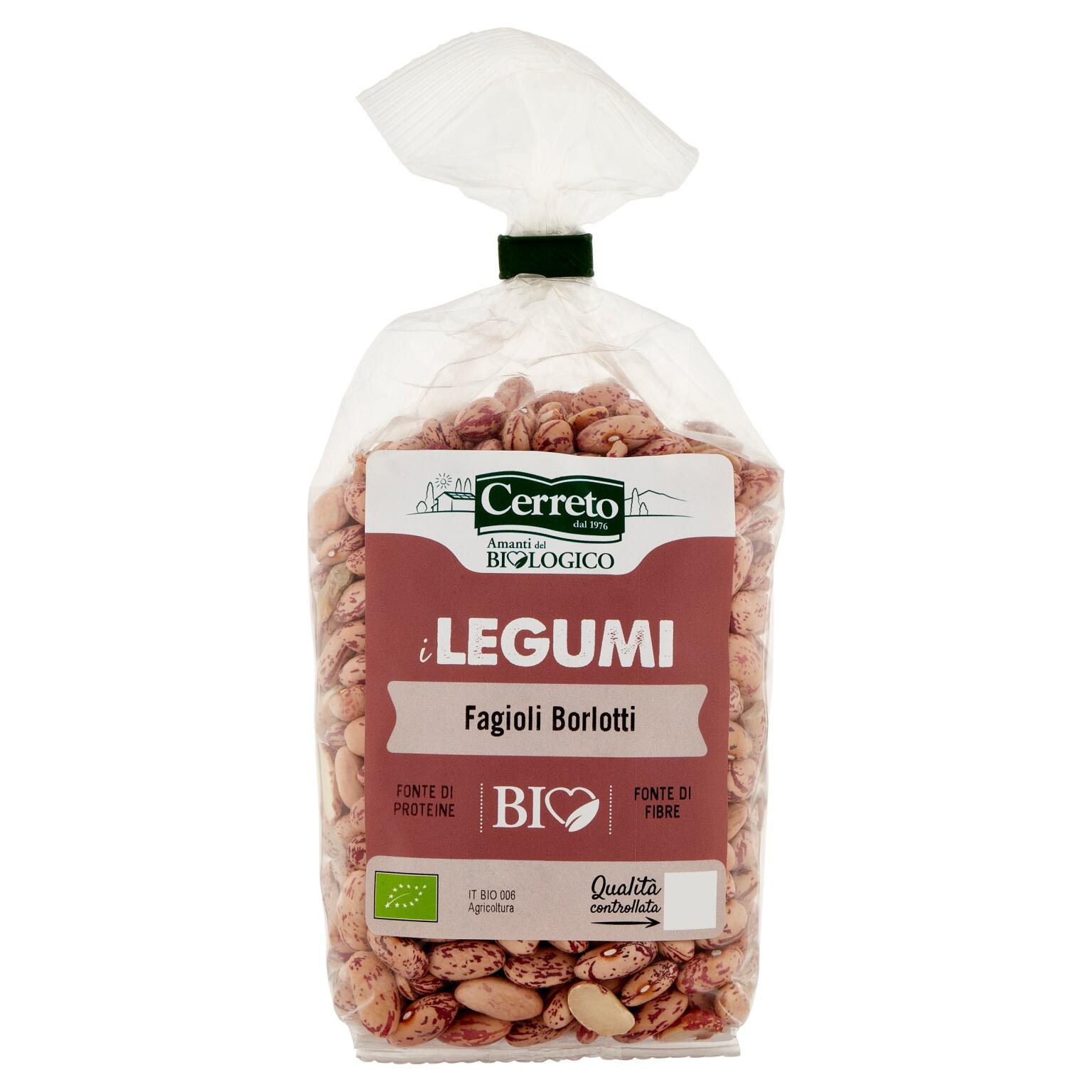 Bio Fagioli Borlotti 350g Cerreto