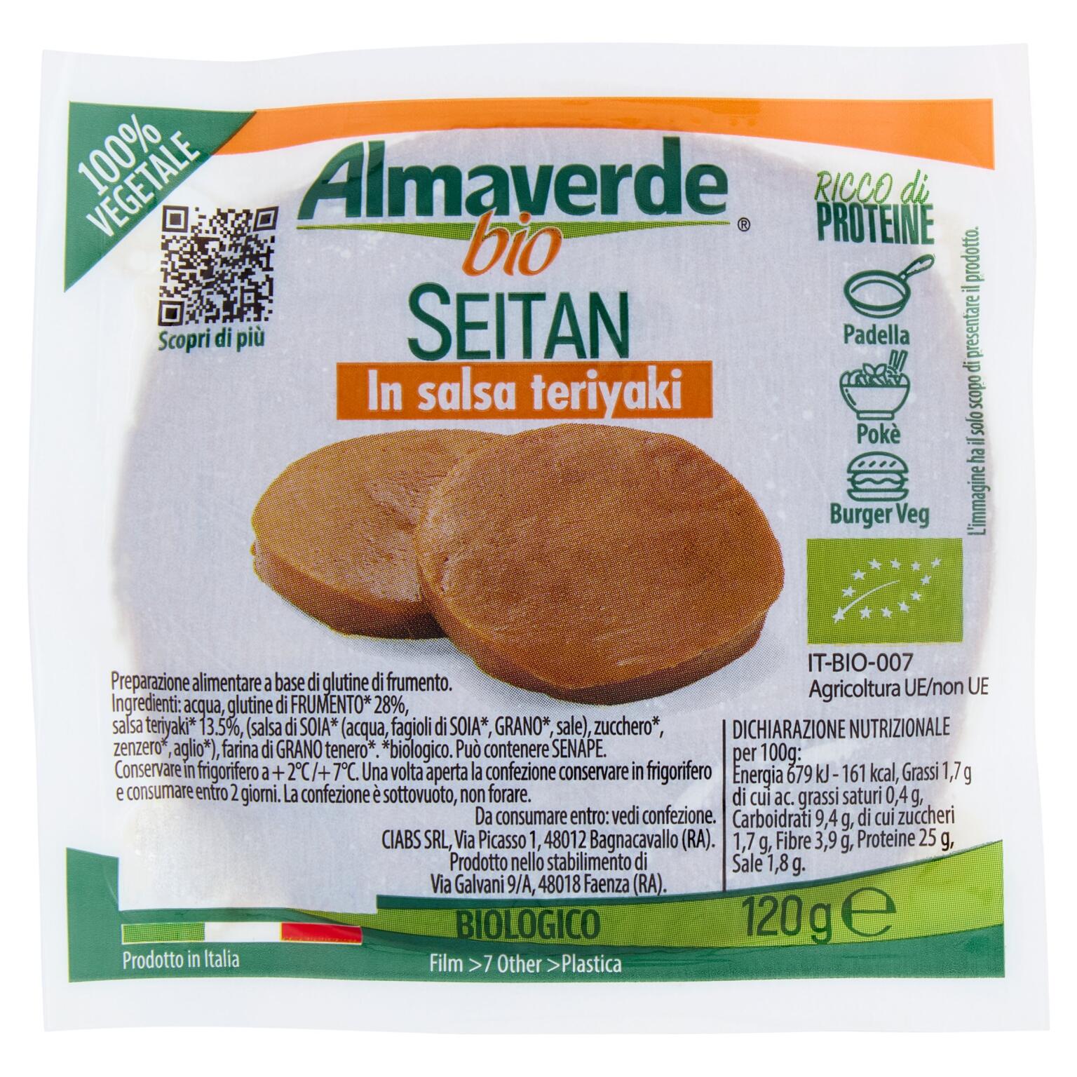 Seitan Teriyaki 120g Compagnia Italiana
