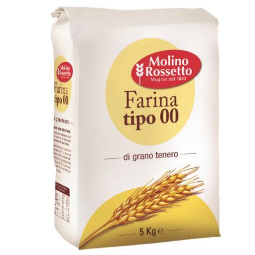 Farina grano tenero "00" 5kg Molino Rossetto